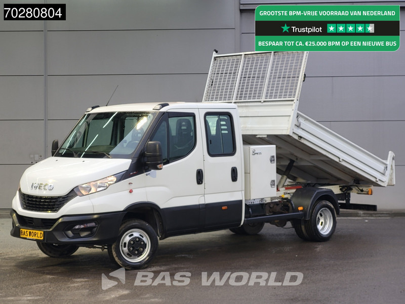 Iveco Daily 35C16 3.0L Kipper Dubbel Cabine met Kist 3,5t trekhaak Dubbellucht Navi Airco Cruise Tipper Benne Kieper Airco Dubbel cabine Tre - قلاب صغير: صورة 1 Iveco Daily 35C16 3.0L Kipper Dubbel Cabine met Kist 3,5t trekhaak Dubbellucht Navi Airco Cruise Tipper Benne Kieper Airco Dubbel cabine Tre - قلاب صغير: صورة 1