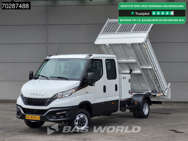 Iveco Daily 35C16 3.0L Kipper met Kist Dubbel Cabine 3,5t Trekhaak Airco Cruise Euro6 Kieper Tipper Benne 2m3 Airco Trekhaak Cruise control - قلاب صغير: صورة 1 Iveco Daily 35C16 3.0L Kipper met Kist Dubbel Cabine 3,5t Trekhaak Airco Cruise Euro6 Kieper Tipper Benne 2m3 Airco Trekhaak Cruise control - قلاب صغير: صورة 1