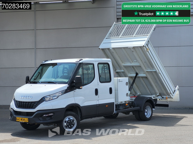 Iveco Daily 35C16 3.0L Kipper met Kist Dubbel Cabine Dubbellucht 3,5t Trekhaak Navi Airco Cruise Camera Euro6 Kieper Tipper Benne 2m3 Airco - قلاب صغير: صورة 1 Iveco Daily 35C16 3.0L Kipper met Kist Dubbel Cabine Dubbellucht 3,5t Trekhaak Navi Airco Cruise Camera Euro6 Kieper Tipper Benne 2m3 Airco - قلاب صغير: صورة 1