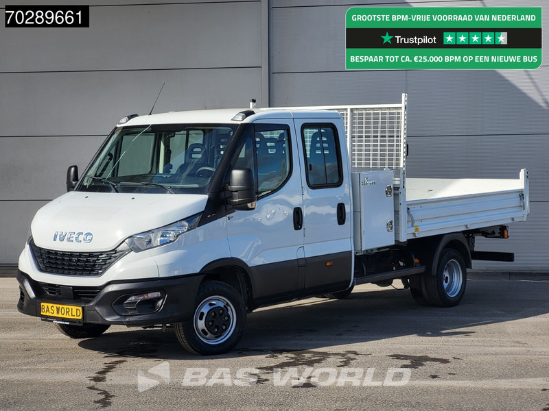 Iveco Daily 35C16 3.0L Open Laadbak met Kist Dubbel Cabine Dubbellucht 3,5t Trekhaak Airco Cruise Euro6 Pritsche Pickup Open Box 2m3 Airco T - شاحنة مفتوحة: صورة 1 Iveco Daily 35C16 3.0L Open Laadbak met Kist Dubbel Cabine Dubbellucht 3,5t Trekhaak Airco Cruise Euro6 Pritsche Pickup Open Box 2m3 Airco T - شاحنة مفتوحة: صورة 1