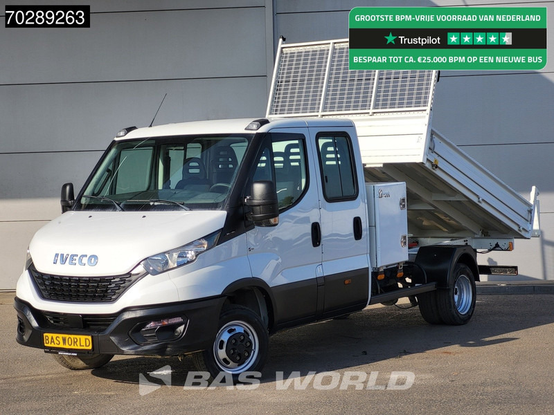 Iveco Daily 35C16 3.0L Open Laadbak met Kist Dubbel Cabine Dubbellucht 3,5t Trekhaak Navi Airco Cruise Camera Euro6 Pritsche Pickup Open Box - شاحنة مفتوحة: صورة 1 Iveco Daily 35C16 3.0L Open Laadbak met Kist Dubbel Cabine Dubbellucht 3,5t Trekhaak Navi Airco Cruise Camera Euro6 Pritsche Pickup Open Box - شاحنة مفتوحة: صورة 1
