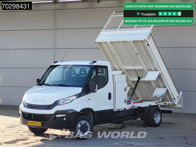 Iveco Daily 35C16 Automaat Kipper met Kist Dubbellucht 3,5t Trekhaak Airco Cruise Euro6 Tipper Benne Kieper Airco Trekhaak Cruise control - قلاب صغير: صورة 1 Iveco Daily 35C16 Automaat Kipper met Kist Dubbellucht 3,5t Trekhaak Airco Cruise Euro6 Tipper Benne Kieper Airco Trekhaak Cruise control - قلاب صغير: صورة 1