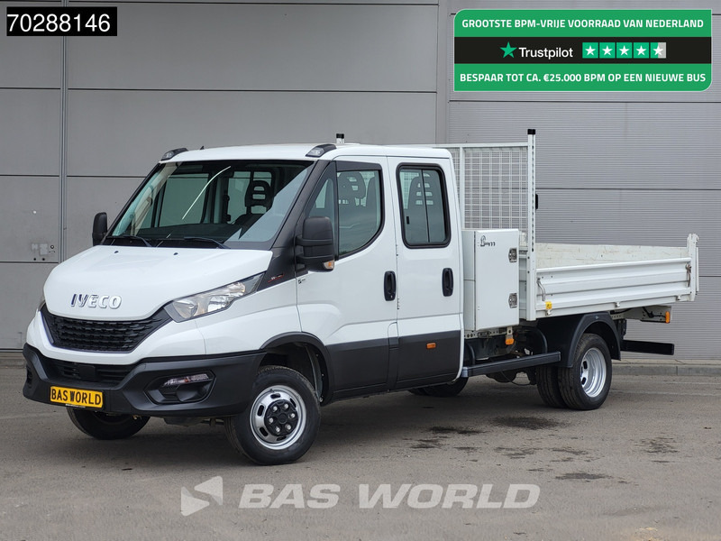 Iveco Daily 35C16 Open Laadbak met Kist Dubbel Cabine Dubbellucht 3,5t Trekhaak Navi Airco Cruise Camera Euro6 Pritsche Pickup Open Box 2m3 - شاحنة مفتوحة: صورة 1 Iveco Daily 35C16 Open Laadbak met Kist Dubbel Cabine Dubbellucht 3,5t Trekhaak Navi Airco Cruise Camera Euro6 Pritsche Pickup Open Box 2m3 - شاحنة مفتوحة: صورة 1