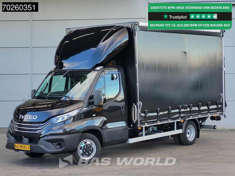 Iveco Daily 35C21 3.0L 210PK Automaat Schuifzeilen Laadklep ACC LED CarPlay Euro6 Schuifzeil Zeilen Koffer Meubelbak Bakwagen 22m3 Airco - شاحنة ستارة جانبية: صورة 1 Iveco Daily 35C21 3.0L 210PK Automaat Schuifzeilen Laadklep ACC LED CarPlay Euro6 Schuifzeil Zeilen Koffer Meubelbak Bakwagen 22m3 Airco - شاحنة ستارة جانبية: صورة 1