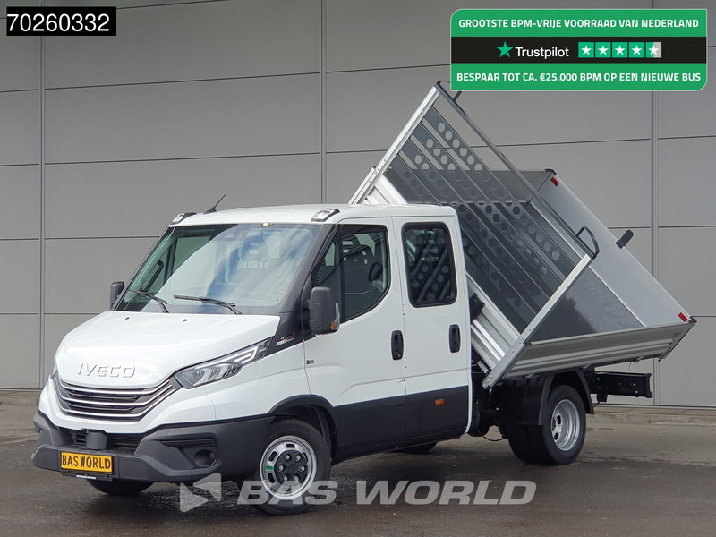 Iveco Daily 35C21 3-Zijdige Kipper Dubbel Cabine 210PK 3.0L Dubbellucht 3,5t Trekhaak ACC Airco LED Camera CarPlay Euro6 Tipper Benne Kieper - قلاب صغير: صورة 1 Iveco Daily 35C21 3-Zijdige Kipper Dubbel Cabine 210PK 3.0L Dubbellucht 3,5t Trekhaak ACC Airco LED Camera CarPlay Euro6 Tipper Benne Kieper - قلاب صغير: صورة 1