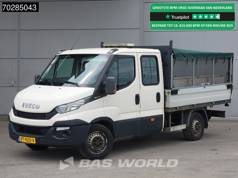 Iveco Daily 35S11 Open Laadbak met Kist Dubbel Cabine 3,5t Trekhaak Airco Pickup Pritsche Open Box Airco Trekhaak - شاحنة مفتوحة: صورة 1 Iveco Daily 35S11 Open Laadbak met Kist Dubbel Cabine 3,5t Trekhaak Airco Pickup Pritsche Open Box Airco Trekhaak - شاحنة مفتوحة: صورة 1