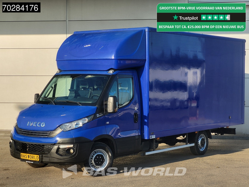 Iveco Daily 35S14 Automaat Bakwagen Achterdeuren 488cm lang! Airco Cruise Euro6 Meubelbak Koffer 24m3 Airco Cruise control - شاحنة مغلقة الصندوق: صورة 1 Iveco Daily 35S14 Automaat Bakwagen Achterdeuren 488cm lang! Airco Cruise Euro6 Meubelbak Koffer 24m3 Airco Cruise control - شاحنة مغلقة الصندوق: صورة 1