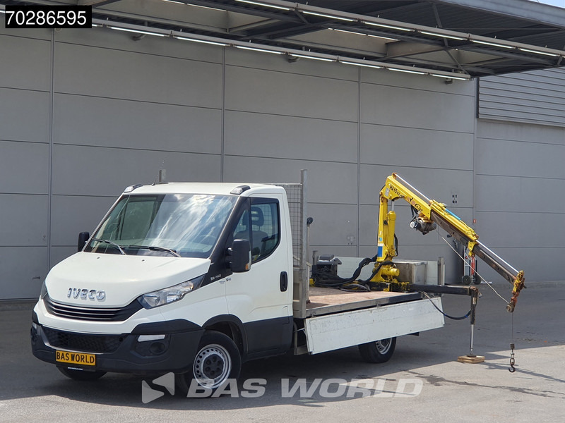 Iveco Daily 35S14 Kraanwagen Open Laadbak Hyva HA15 Euro6 3,5t Trekhaak Crane Kranwagen Kraan Pritsche Pickup Open Box Trekhaak - شاحنة مفتوحة: صورة 5 Iveco Daily 35S14 Kraanwagen Open Laadbak Hyva HA15 Euro6 3,5t Trekhaak Crane Kranwagen Kraan Pritsche Pickup Open Box Trekhaak - شاحنة مفتوحة: صورة 5
