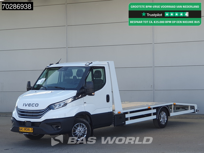 Iveco Daily 35S18 3.0L Autotransporter Automaat 3,5t Trekhaak Navi ACC LED Airco Lier Euro6 Oprijwagen Cartransporter Trekhaak - شاحنة التوصيل: صورة 1 Iveco Daily 35S18 3.0L Autotransporter Automaat 3,5t Trekhaak Navi ACC LED Airco Lier Euro6 Oprijwagen Cartransporter Trekhaak - شاحنة التوصيل: صورة 1
