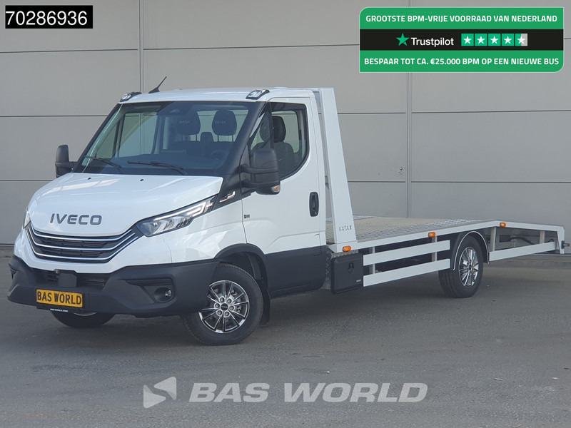 Iveco Daily 35S18 3.0L Autotransporter Automaat 3,5t Trekhaak Navi ACC LED Airco Lier Euro6 Oprijwagen Cartransporter Trekhaak - شاحنة التوصيل: صورة 1 Iveco Daily 35S18 3.0L Autotransporter Automaat 3,5t Trekhaak Navi ACC LED Airco Lier Euro6 Oprijwagen Cartransporter Trekhaak - شاحنة التوصيل: صورة 1