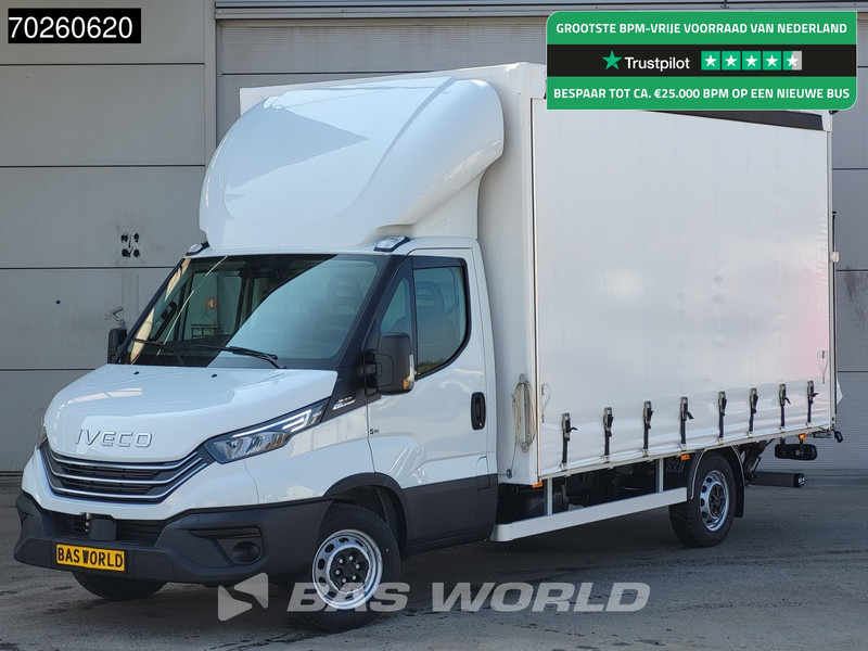 Iveco Daily 35S21 210PK Automaat Schuifzeilen met Laadklep ACC LED Bakwagen Schuifzeil Zeilen Koffer Meubelbak 23m3 Airco - شاحنة ستارة جانبية: صورة 1 Iveco Daily 35S21 210PK Automaat Schuifzeilen met Laadklep ACC LED Bakwagen Schuifzeil Zeilen Koffer Meubelbak 23m3 Airco - شاحنة ستارة جانبية: صورة 1