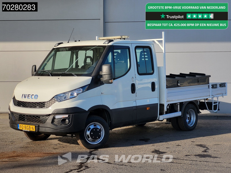 Iveco Daily 50C17 3,0L Automaat 170PK HIAB 017T-2 DC Open laadbak Dubbellucht Airco Euro6 Pickup Crane Kraanwagen Kranwagen Pritsche Airco D - شاحنة مفتوحة: صورة 5 Iveco Daily 50C17 3,0L Automaat 170PK HIAB 017T-2 DC Open laadbak Dubbellucht Airco Euro6 Pickup Crane Kraanwagen Kranwagen Pritsche Airco D - شاحنة مفتوحة: صورة 5