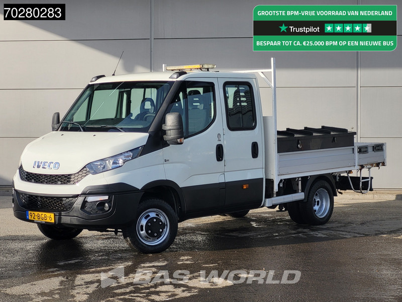 Iveco Daily 50C17 3,0L Automaat HIAB 017T-2 DC Open laadbak Dubbellucht Airco Euro6 Pickup Crane Kraanwagen Pritsche Airco Dubbel cabine - شاحنة مفتوحة: صورة 1 Iveco Daily 50C17 3,0L Automaat HIAB 017T-2 DC Open laadbak Dubbellucht Airco Euro6 Pickup Crane Kraanwagen Pritsche Airco Dubbel cabine - شاحنة مفتوحة: صورة 1
