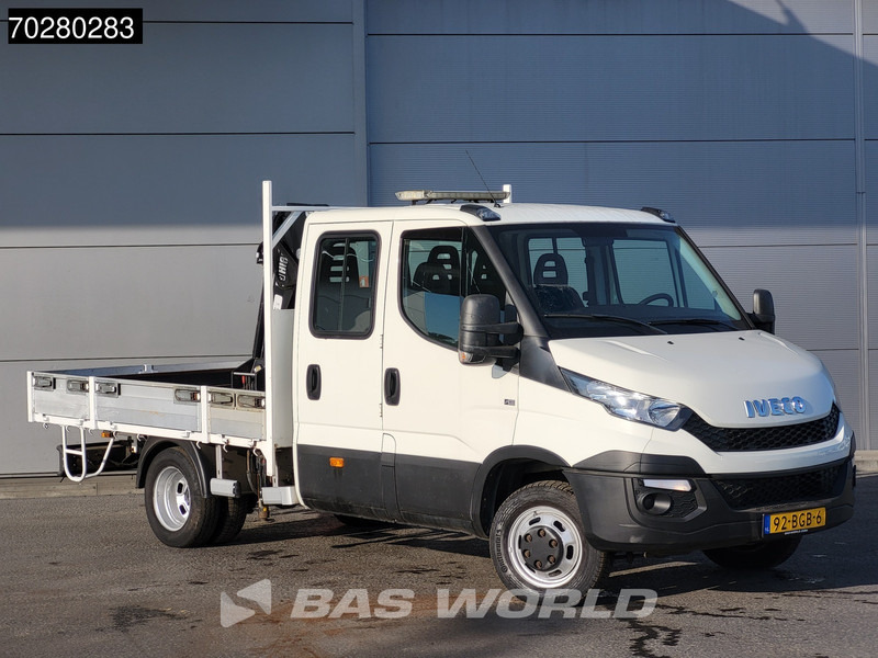 Iveco Daily 50C17 3,0L Automaat HIAB 017T-2 DC Open laadbak Kraan Dubbellucht Airco Euro6 Pickup Crane Kraanwagen Pritsche Airco Dubbel cabi - شاحنة مفتوحة: صورة 5 Iveco Daily 50C17 3,0L Automaat HIAB 017T-2 DC Open laadbak Kraan Dubbellucht Airco Euro6 Pickup Crane Kraanwagen Pritsche Airco Dubbel cabi - شاحنة مفتوحة: صورة 5