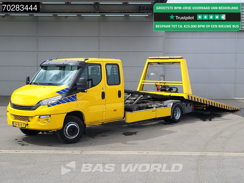 Iveco Daily 70C18 3.0L Autotransporter Luchtvering 3,5t Trekhaak Lier Airco Cruise Euro6 Cartransporter Oprijwagen Trekhaak Cruise control - شاحنة التوصيل: صورة 1 Iveco Daily 70C18 3.0L Autotransporter Luchtvering 3,5t Trekhaak Lier Airco Cruise Euro6 Cartransporter Oprijwagen Trekhaak Cruise control - شاحنة التوصيل: صورة 1