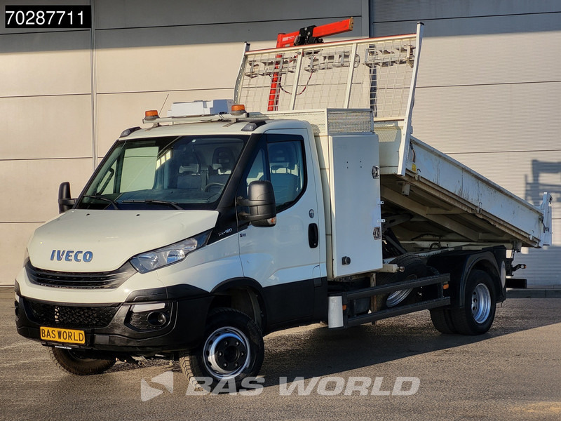 Iveco Daily 70C18 3.0L Driezijdige Kipper 500KG Kraan Kraanwagen Open Laadbak 3,5t Trekhaak Airco Cruise Euro6 Kraan Crane Kranwagen Kipper - قلاب صغير: صورة 2 Iveco Daily 70C18 3.0L Driezijdige Kipper 500KG Kraan Kraanwagen Open Laadbak 3,5t Trekhaak Airco Cruise Euro6 Kraan Crane Kranwagen Kipper - قلاب صغير: صورة 2