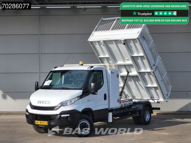 Iveco Daily 72C18 3.0L Kipper met Kist Dubbellucht 3,5t Trekhaak Airco Cruise Euro6 Tipper Benne Kieper Airco Trekhaak Cruise control - قلاب صغير: صورة 1 Iveco Daily 72C18 3.0L Kipper met Kist Dubbellucht 3,5t Trekhaak Airco Cruise Euro6 Tipper Benne Kieper Airco Trekhaak Cruise control - قلاب صغير: صورة 1