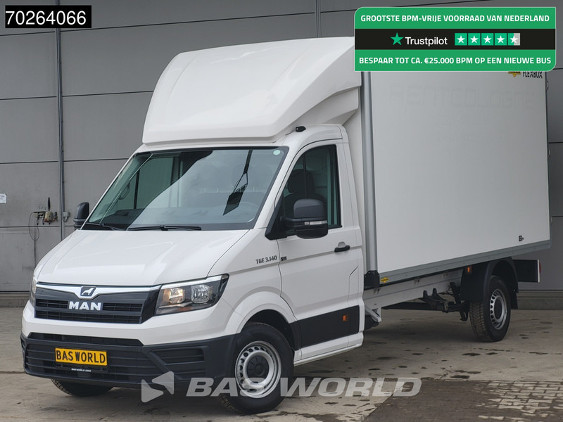 MAN TGE 3.140 Bakwagen met achterdeuren Nieuw!! Airco Meubelbak Koffer 17m3 Airco - شاحنة مغلقة الصندوق: صورة 1 MAN TGE 3.140 Bakwagen met achterdeuren Nieuw!! Airco Meubelbak Koffer 17m3 Airco - شاحنة مغلقة الصندوق: صورة 1