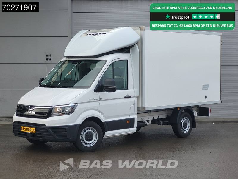 MAN TGE 3.140 Koelwagen Zijdeur Carrier CITIMAX 280 Bakwagen Koel Koeler KÜHLER 13m3 Airco - شاحنة مُبرّدة للتوصيل: صورة 1 MAN TGE 3.140 Koelwagen Zijdeur Carrier CITIMAX 280 Bakwagen Koel Koeler KÜHLER 13m3 Airco - شاحنة مُبرّدة للتوصيل: صورة 1