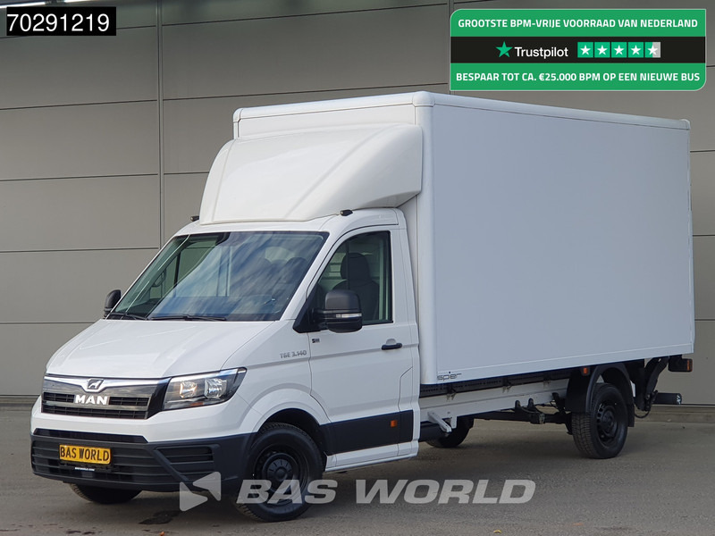 MAN TGE 3.140 Laadklep Automaat Bakwagen Airco Cruise Camera Euro6 Meubelbak Koffer 20m3 Airco Cruise control - شاحنة مغلقة الصندوق: صورة 1 MAN TGE 3.140 Laadklep Automaat Bakwagen Airco Cruise Camera Euro6 Meubelbak Koffer 20m3 Airco Cruise control - شاحنة مغلقة الصندوق: صورة 1