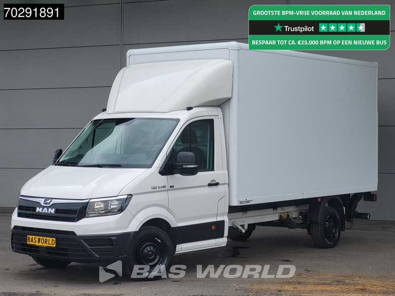 MAN TGE 3.140 Laadklep Automaat Bakwagen Airco Cruise Camera Euro6 Meubelbak Koffer 20m3 Airco Cruise control - شاحنة مغلقة الصندوق: صورة 1 MAN TGE 3.140 Laadklep Automaat Bakwagen Airco Cruise Camera Euro6 Meubelbak Koffer 20m3 Airco Cruise control - شاحنة مغلقة الصندوق: صورة 1