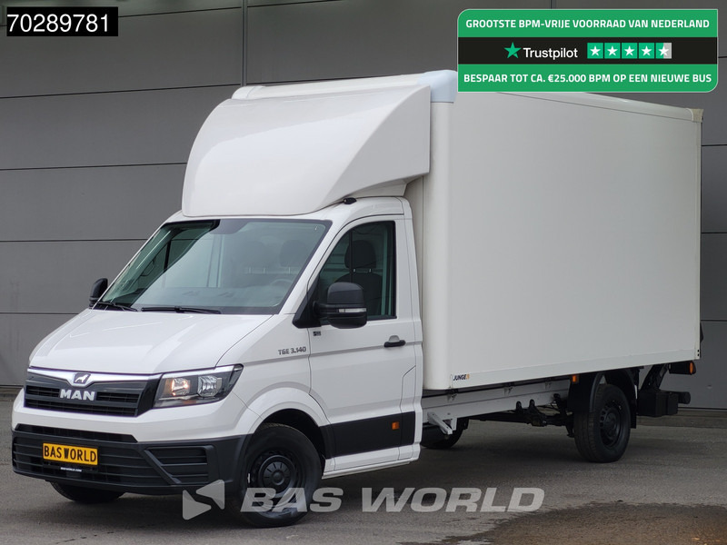 MAN TGE 3.140 Laadklep Automaat Bakwagen Airco Cruise Camera Euro6 Meubelbak Koffer 21m3 Airco - شاحنة مغلقة الصندوق: صورة 1 MAN TGE 3.140 Laadklep Automaat Bakwagen Airco Cruise Camera Euro6 Meubelbak Koffer 21m3 Airco - شاحنة مغلقة الصندوق: صورة 1