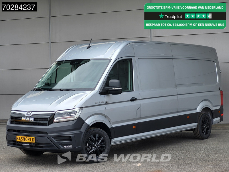 MAN TGE 3.180 Automaat 2025 Facelift L4H3 Trekhaak LED ACC Navi Airco Camera Parkeersensoren Euro6 L3H2 15m3 Airco Trekhaak - فان: صورة 1 MAN TGE 3.180 Automaat 2025 Facelift L4H3 Trekhaak LED ACC Navi Airco Camera Parkeersensoren Euro6 L3H2 15m3 Airco Trekhaak - فان: صورة 1