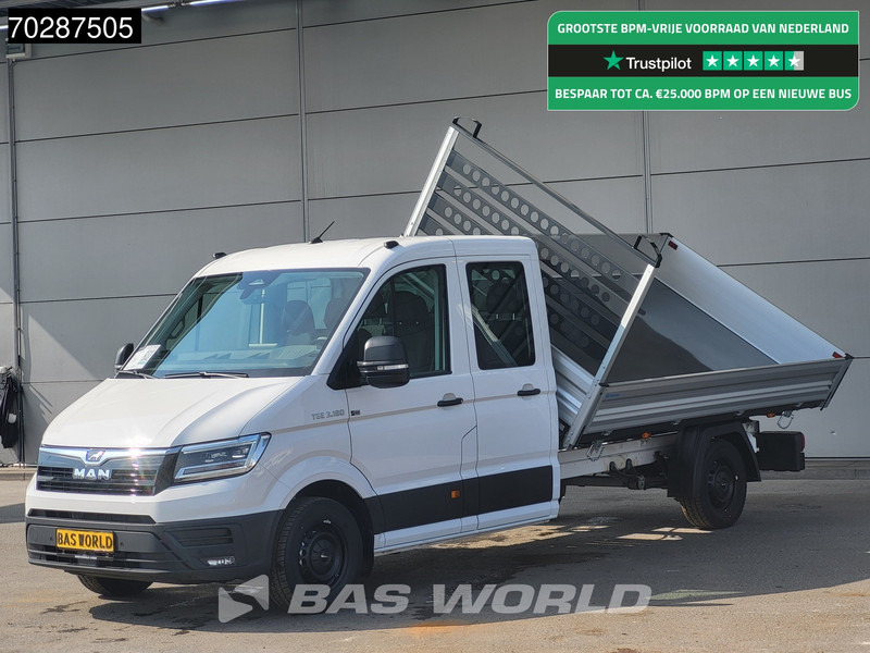 MAN TGE 3.180 Driezijdige Kipper Automaat Dubbel Cabine 2025 Facelift 180PK Trekhaak LED Navi ACC Airco Cruise Euro6 Kipper Tippe Benne Kieper - قلاب صغير: صورة 1 MAN TGE 3.180 Driezijdige Kipper Automaat Dubbel Cabine 2025 Facelift 180PK Trekhaak LED Navi ACC Airco Cruise Euro6 Kipper Tippe Benne Kieper - قلاب صغير: صورة 1