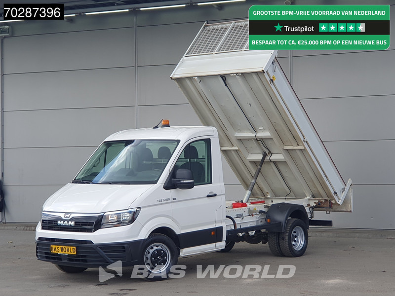 MAN TGE 3.180 Kipper Dubbellucht 3,5t Trekhaak Airco Cruise Euro6 Tipper Benne Kieper 2m3 Airco Trekhaak Cruise control - قلاب صغير: صورة 1 MAN TGE 3.180 Kipper Dubbellucht 3,5t Trekhaak Airco Cruise Euro6 Tipper Benne Kieper 2m3 Airco Trekhaak Cruise control - قلاب صغير: صورة 1
