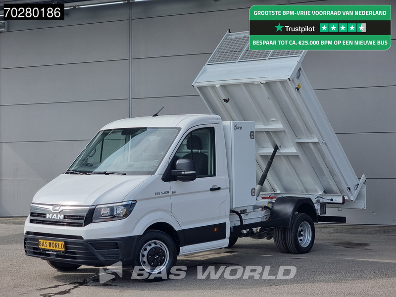 MAN TGE 5.120 Kipper Dubbellucht 3500kg trekhaak Navi Airco Cruise Tipper Benne Kieper Airco Cruise control - قلاب صغير: صورة 1 MAN TGE 5.120 Kipper Dubbellucht 3500kg trekhaak Navi Airco Cruise Tipper Benne Kieper Airco Cruise control - قلاب صغير: صورة 1