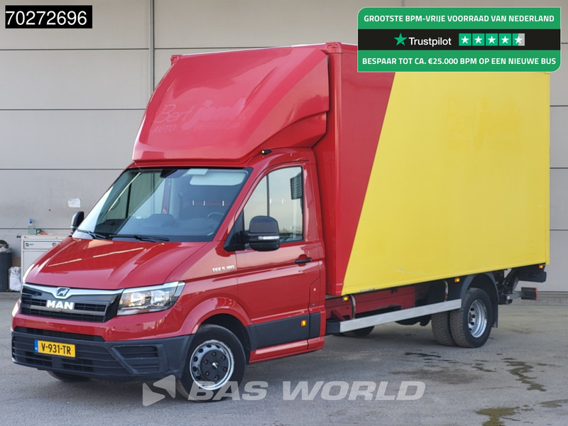 MAN TGE 5.180 Automaat Laadklep Zijdeur Bakwagen 180PK Lat om Lat Airco Cruise Meubelbak Koffer 22m3 Airco Cruise control - شاحنة مغلقة الصندوق: صورة 1 MAN TGE 5.180 Automaat Laadklep Zijdeur Bakwagen 180PK Lat om Lat Airco Cruise Meubelbak Koffer 22m3 Airco Cruise control - شاحنة مغلقة الصندوق: صورة 1
