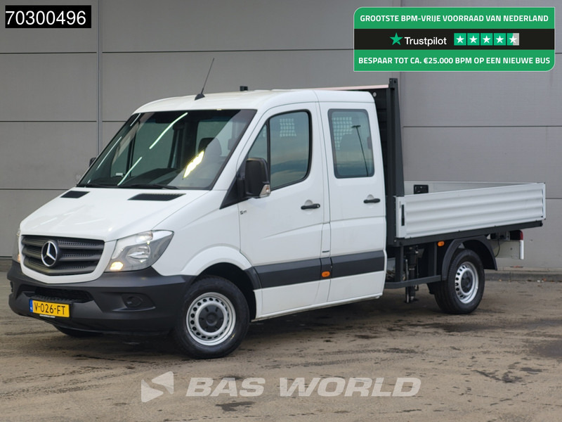 Mercedes-Benz Sprinter 311 CDI Kraanwagen Open Laadbak Dubbel Cabine HIAB 018 B-2 T-CLX Airco Euro6 Kraan Crane Kranwagen Pritsche Pickup Open Box Airc - شاحنة مفتوحة: صورة 1 Mercedes-Benz Sprinter 311 CDI Kraanwagen Open Laadbak Dubbel Cabine HIAB 018 B-2 T-CLX Airco Euro6 Kraan Crane Kranwagen Pritsche Pickup Open Box Airc - شاحنة مفتوحة: صورة 1