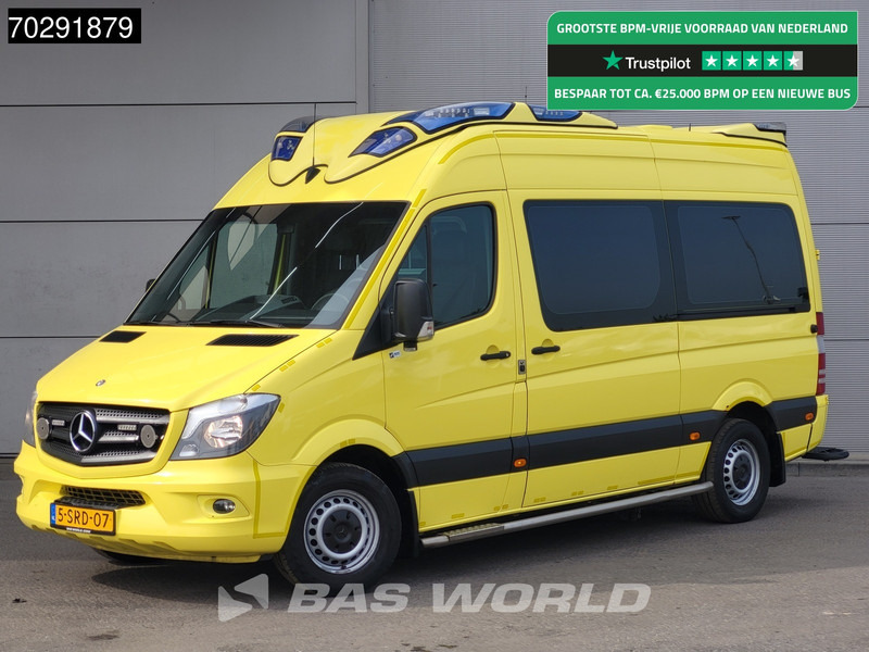 Mercedes-Benz Sprinter 319 CDI Marge! 3.0L V6 Automaat 2x Schuifdeur Airco Cruise Euro6 Krankenwagen Rettungswagen 8m3 Airco Cruise control - سيارة اسعاف: صورة 1 Mercedes-Benz Sprinter 319 CDI Marge! 3.0L V6 Automaat 2x Schuifdeur Airco Cruise Euro6 Krankenwagen Rettungswagen 8m3 Airco Cruise control - سيارة اسعاف: صورة 1