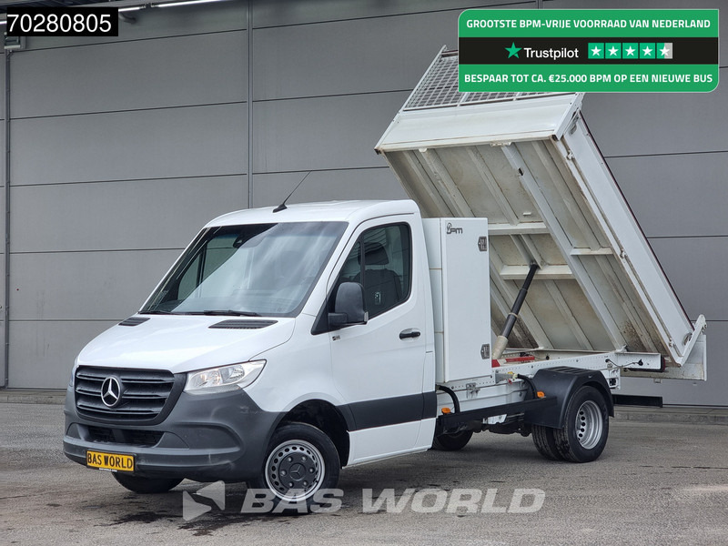 Mercedes-Benz Sprinter 514 CDI Kipper met Kist Dubbel Cabine Dubbellucht 3,5t Trekhaak Airco Cruise Euro6 Tipper Benne Kieper 1m3 Airco Trekhaak Cruise - قلاب صغير: صورة 1 Mercedes-Benz Sprinter 514 CDI Kipper met Kist Dubbel Cabine Dubbellucht 3,5t Trekhaak Airco Cruise Euro6 Tipper Benne Kieper 1m3 Airco Trekhaak Cruise - قلاب صغير: صورة 1