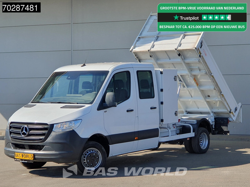 Mercedes-Benz Sprinter 514 CDI Kipper met Kist Dubbel Cabine Dubbellucht 3,5t Trekhaak Airco Cruise Euro6 Tipper Benne Kieper 2m3 Airco Trekhaak Cruise - قلاب صغير: صورة 1 Mercedes-Benz Sprinter 514 CDI Kipper met Kist Dubbel Cabine Dubbellucht 3,5t Trekhaak Airco Cruise Euro6 Tipper Benne Kieper 2m3 Airco Trekhaak Cruise - قلاب صغير: صورة 1