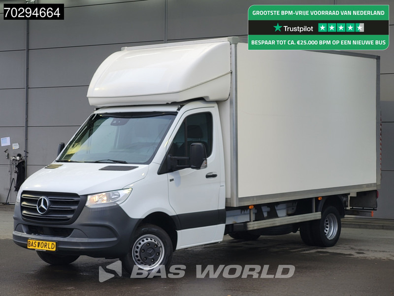 شاحنة مغلقة الصندوق Mercedes-Benz Sprinter 514 CDI Laadklep Dubbelucht Bakwagen Airco Cruise MBUX CarPlay D'Hollandia Euro6 Meubelbak Koffer Airco Cruise control: صورة 1