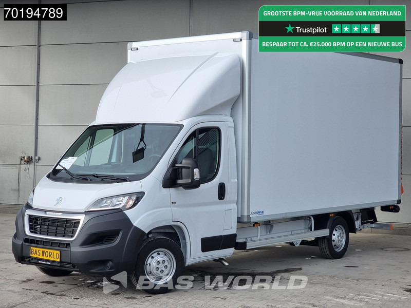 Peugeot Boxer 165PK Bakwagen Laadklep Zijdeur Lat om lat Airco Bluetooth Radio Meubelbak Koffer Gesloten laadbak 21m3 Airco Cruise control - شاحنة مغلقة الصندوق: صورة 1 Peugeot Boxer 165PK Bakwagen Laadklep Zijdeur Lat om lat Airco Bluetooth Radio Meubelbak Koffer Gesloten laadbak 21m3 Airco Cruise control - شاحنة مغلقة الصندوق: صورة 1