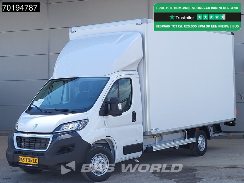 Peugeot Boxer 165PK Bakwagen Laadklep Zijdeur Lat om lat Airco Bluetooth Radio Meubelbak Koffer Gesloten laadbak 21m3 Airco Cruise control - شاحنة مغلقة الصندوق: صورة 1 Peugeot Boxer 165PK Bakwagen Laadklep Zijdeur Lat om lat Airco Bluetooth Radio Meubelbak Koffer Gesloten laadbak 21m3 Airco Cruise control - شاحنة مغلقة الصندوق: صورة 1