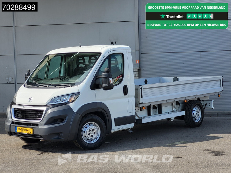 Peugeot Boxer 165PK Open Laadbak Luchtvering Trekhaak Navi Airco Euro6 Pritsche Pickup Open Box Airco Trekhaak - شاحنة مفتوحة: صورة 1 Peugeot Boxer 165PK Open Laadbak Luchtvering Trekhaak Navi Airco Euro6 Pritsche Pickup Open Box Airco Trekhaak - شاحنة مفتوحة: صورة 1