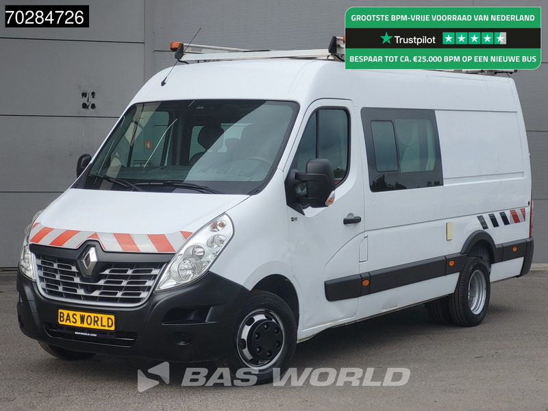 Renault Master 130pk Dubbel Cabine Dubbellucht L3H2 3,5t Trekhaak Airco Cruise Imperiaal Werkplaatsinrichting Euro6 DC Doka Mixto 8m3 Airco Trekhaak - فان: صورة 1 Renault Master 130pk Dubbel Cabine Dubbellucht L3H2 3,5t Trekhaak Airco Cruise Imperiaal Werkplaatsinrichting Euro6 DC Doka Mixto 8m3 Airco Trekhaak - فان: صورة 1