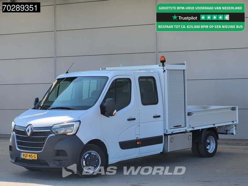 Renault Master 145PK Open Laadbak Dubbellucht 3,5t Trekhaak DC Dubbel Cabine Airco Cruise Euro6 Pritsche Pickup Open Box Airco Trekhaak Cruise contro - شاحنة مفتوحة: صورة 1 Renault Master 145PK Open Laadbak Dubbellucht 3,5t Trekhaak DC Dubbel Cabine Airco Cruise Euro6 Pritsche Pickup Open Box Airco Trekhaak Cruise contro - شاحنة مفتوحة: صورة 1
