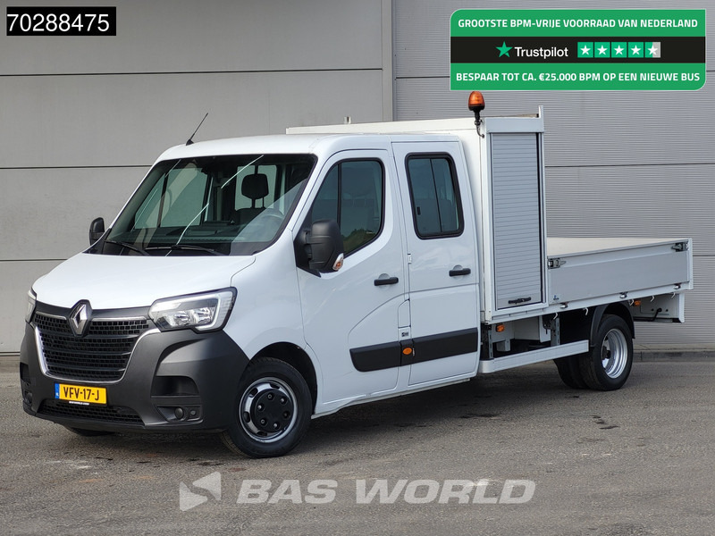 Renault Master 145PK Open Laadbak Dubbellucht 3,5t Trekhaak LED Airco Cruise Standkachel Euro6 Pritsche Pickup Open Box Airco Trekhaak Cruise control - شاحنة مفتوحة: صورة 1 Renault Master 145PK Open Laadbak Dubbellucht 3,5t Trekhaak LED Airco Cruise Standkachel Euro6 Pritsche Pickup Open Box Airco Trekhaak Cruise control - شاحنة مفتوحة: صورة 1