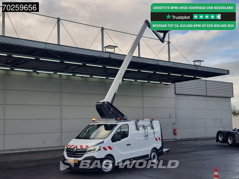 Renault Trafic 145pk Hoogwerker 11,4meter Werkhoogte LED Airco Cruise Werkplaatsinrichting Euro6 Nacelle Arbeitsbühne Klubb K21B Hubarbeitsbühn - شاحنة التوصيل: صورة 1 Renault Trafic 145pk Hoogwerker 11,4meter Werkhoogte LED Airco Cruise Werkplaatsinrichting Euro6 Nacelle Arbeitsbühne Klubb K21B Hubarbeitsbühn - شاحنة التوصيل: صورة 1