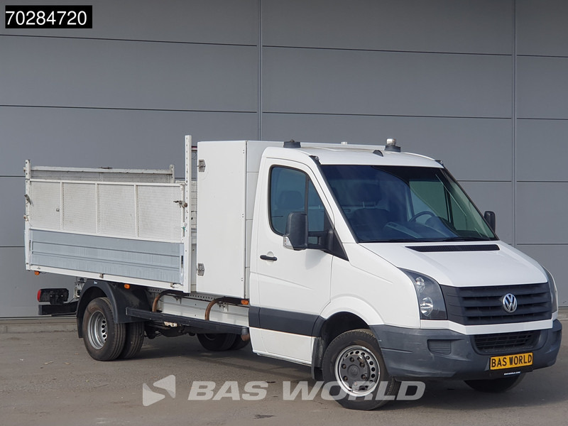 Volkswagen Crafter 136pk Open Laadbak met Kist Dubbellucht 3,5t Trekhaak Airco Euro6 Tipper Benne Kieper Airco Trekhaak - شاحنة مفتوحة: صورة 3 Volkswagen Crafter 136pk Open Laadbak met Kist Dubbellucht 3,5t Trekhaak Airco Euro6 Tipper Benne Kieper Airco Trekhaak - شاحنة مفتوحة: صورة 3