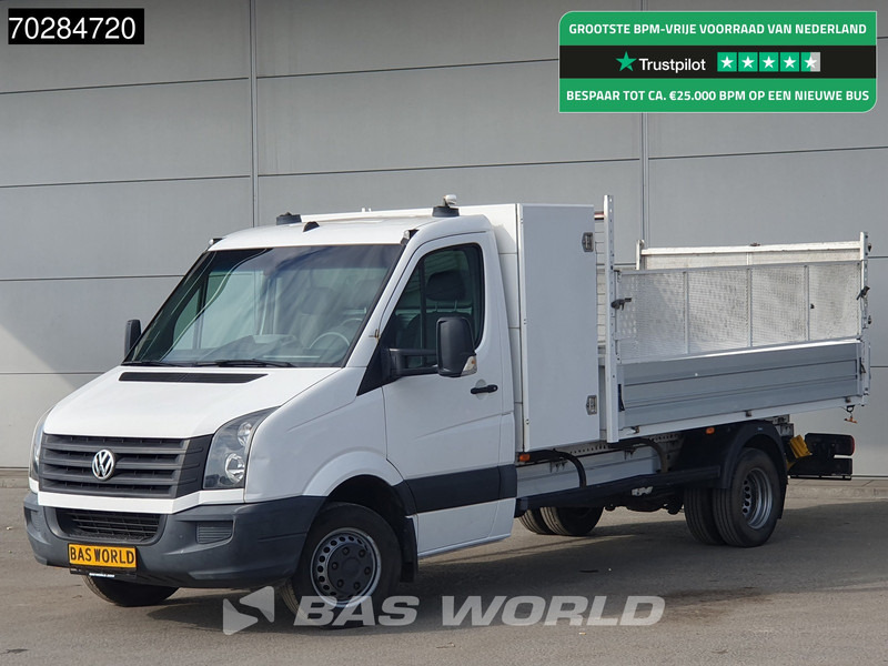 Volkswagen Crafter 136pk Open Laadbak met Kist Dubbellucht 3,5t Trekhaak Airco Euro6 Tipper Benne Kieper Airco Trekhaak - شاحنة مفتوحة: صورة 1 Volkswagen Crafter 136pk Open Laadbak met Kist Dubbellucht 3,5t Trekhaak Airco Euro6 Tipper Benne Kieper Airco Trekhaak - شاحنة مفتوحة: صورة 1