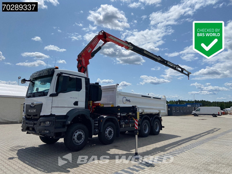 MAN TGS 35.440 8X4 NEW! Fassi F275.026 Kran Crane 13m3 3-Sided Tipper Big-Axle Euro 6 - شاحنة قلاب, شاحنة كرين: صورة 1 MAN TGS 35.440 8X4 NEW! Fassi F275.026 Kran Crane 13m3 3-Sided Tipper Big-Axle Euro 6 - شاحنة قلاب, شاحنة كرين: صورة 1