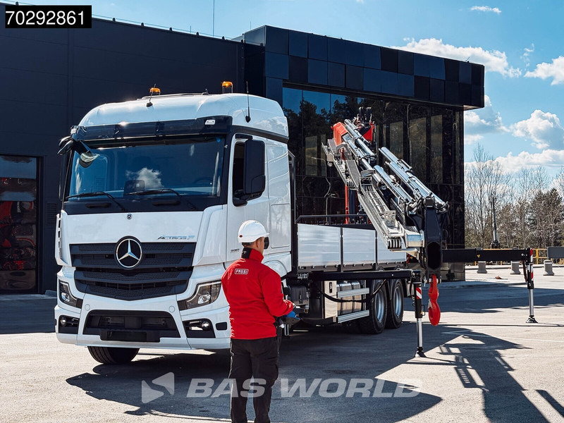جديدة شاحنات مسطحة, شاحنة كرين Mercedes-Benz Actros 2651 Actros 6X4 Fassi F486 Led Navi Euro 6: صورة 14