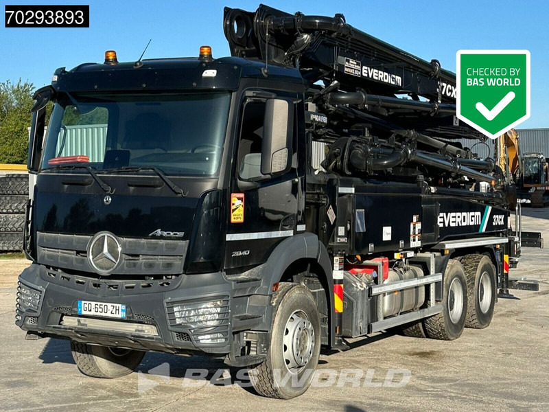 Mercedes-Benz Arocs 2840 Arocs 6X4 NEW! Everdigm 37CX-5 concrete pump Steel Suspension Automatic Euro 6 - مضخة خرسانة: صورة 1 Mercedes-Benz Arocs 2840 Arocs 6X4 NEW! Everdigm 37CX-5 concrete pump Steel Suspension Automatic Euro 6 - مضخة خرسانة: صورة 1