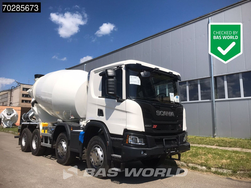 Scania P420 XT 8X4 NEW! 10m3 FML Mixer Automatic Steel suspension Big-Axle Euro 6 - شاحنة خلاطة خرسانة: صورة 1 Scania P420 XT 8X4 NEW! 10m3 FML Mixer Automatic Steel suspension Big-Axle Euro 6 - شاحنة خلاطة خرسانة: صورة 1