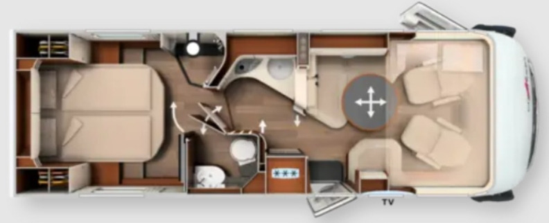 Carthago Chic E-Line I 51 QB - موتر هوم متكامل: صورة 1 Carthago Chic E-Line I 51 QB - موتر هوم متكامل: صورة 1